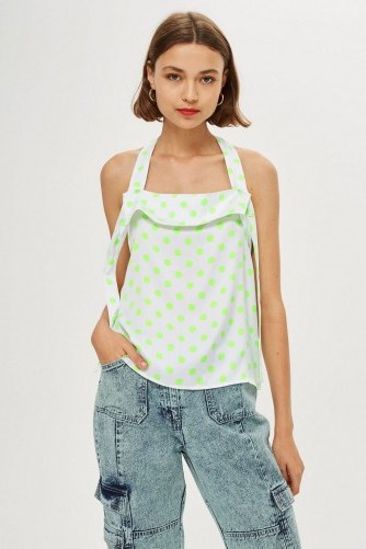Topshop Mixed Spot Pinafore Top by Boutique | retro fashion | vintage inspired - flipped