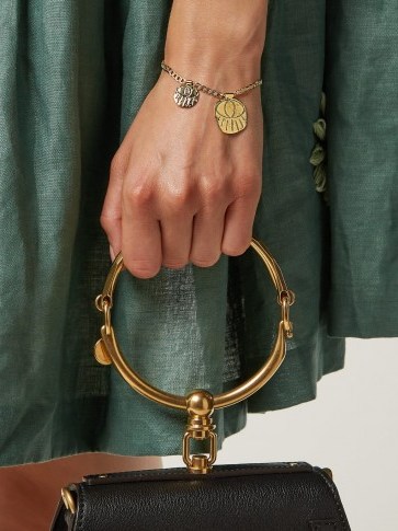 ELISE TSIKIS Ramos gold-plated eye charm bracelet ~ mystic charms ~ boho style accessory - flipped
