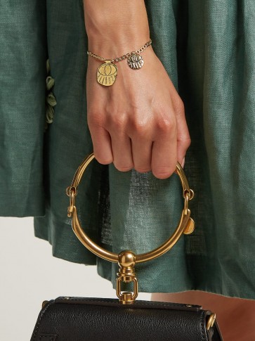 ELISE TSIKIS Ramos gold-plated eye charm bracelet ~ mystic charms ~ boho style accessory