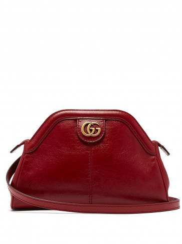 GUCCI Re(belle) red leather cross-body bag ~ vintage shape handbag