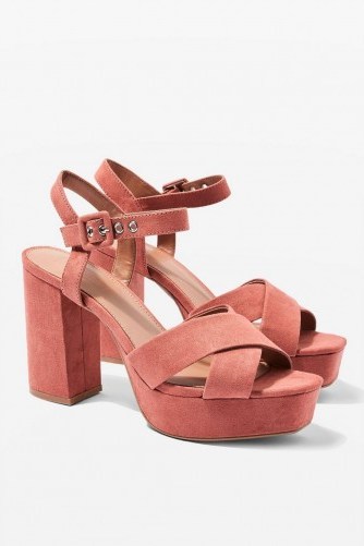 Topshop Stellar Two Part Platform in Nude | retro shoes | chunky platforms | 70s inspired - flipped