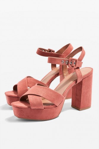 Topshop Stellar Two Part Platform in Nude | retro shoes | chunky platforms | 70s inspired