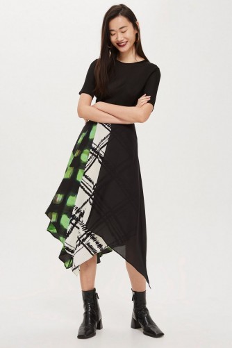 Boutique Tie Dye Scarf Skirt | handkerchief hem