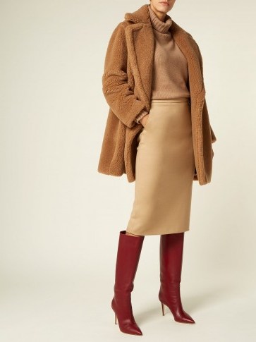 MAX MARA Uberta camel-brown coat ~ autumn luxe - flipped