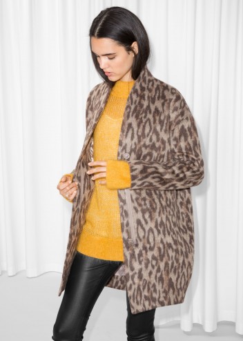 & other stories Wool-Blend Coat Leopard. ANIMAL PRINT COATS FOR AUTUMN 2018
