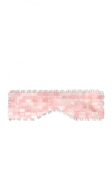Angela Caglia Skincare SELF LOVE ROSE QUARTZ EYE MASK – pink crystals – beauty masks - flipped