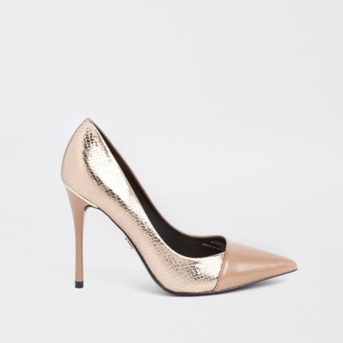 RIVER ISLAND Bright gold wrap around court shoes – metallic courts - flipped