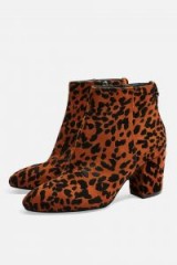Topshop Brooklyn Block Heel Boots in True Leopard | autumn colours | animal prints