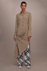 TOPSHOP Checked Gathered Shirt Dress by Boutique / contemporary designs
