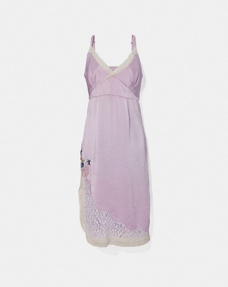 COACH x Selena Slip Dress PALE LILAC | vintage style cami frock - flipped
