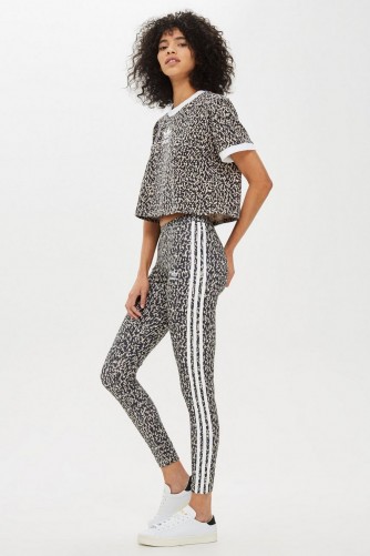 adidas Crop T-Shirt and Leggings Set ~ Leoflage print tee & pants