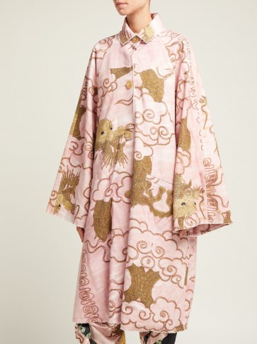 BY WALID Dorothee pink antique-cotton coat | oriental inspiration