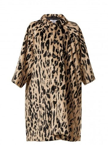 BALENCIAGA Leopard-print faux-fur coat ~ vintage style glamour - flipped