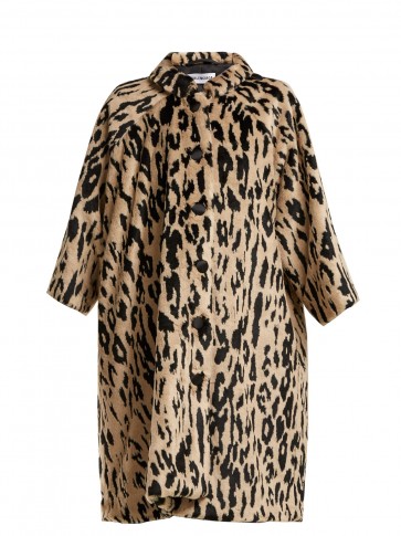 BALENCIAGA Leopard-print faux-fur coat ~ vintage style glamour