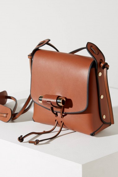 Liebeskind Boxy Crossbody in Brown Leather