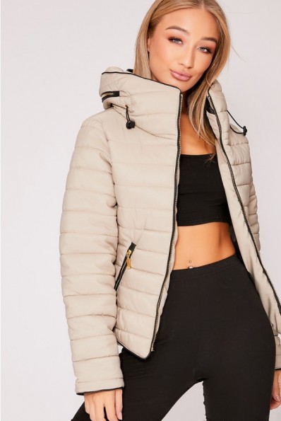 IN THE STYLE OSSIE STONE PADDED JACKET ~ casual autumn/winter jackets