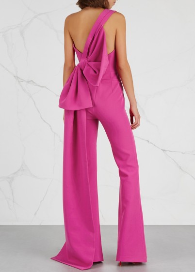 SAFIYAA Pink bow-embellished jumpsuit ~ little details create beautiful clothing