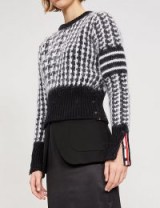 THOM BROWNE Dogstooth wool-mohair jumper Black/White / houndstooth check sweater