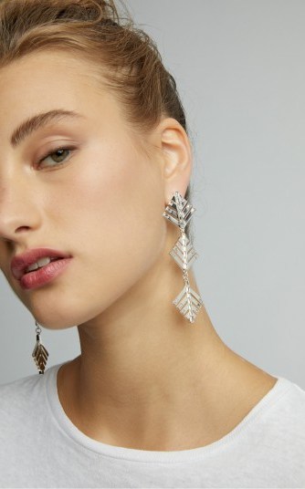 Lulu Frost Cascadia Crystal Drop Earrings ~ statement style accessory - flipped