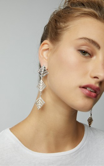 Lulu Frost Cascadia Crystal Drop Earrings ~ statement style accessory