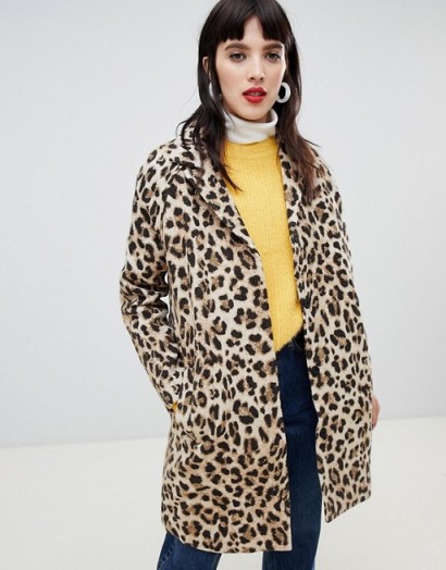Custommade Oversized Leopard Coat in 544 pumpkin spice – animal print coats