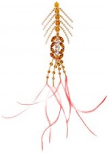 DRIES VAN NOTEN Crystal and feather-embellished brooch – statement brooches