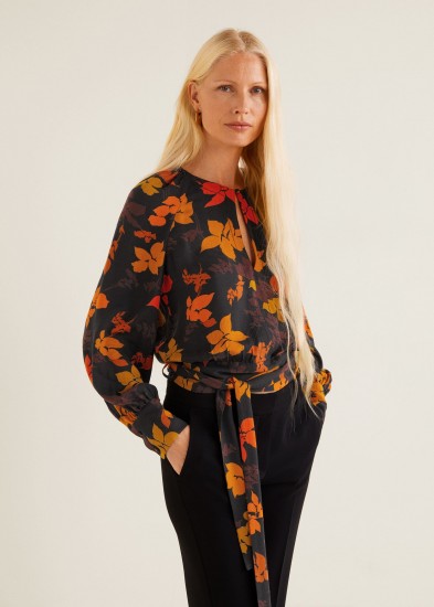 MANGO Floral print blouse – PANTHERA | 70s colours/prints