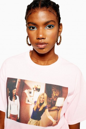 TOPSHOP Friends Photo T-Shirt in Pale Pink / graphic tee