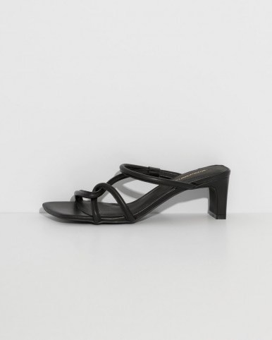 INTENTIONALLY BLANK black willow sandals ~ effortless style footwear - flipped