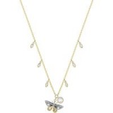 SWAROVSKI MAGNETIC BUTTERFLY NECKLACE, MULTI-COLOURED, MIXED PLATING | nature inspired crystal pendants