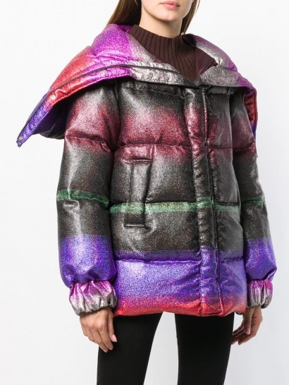 MARCO DE VINCENZO multicoloured short padded coat – luxe puffer
