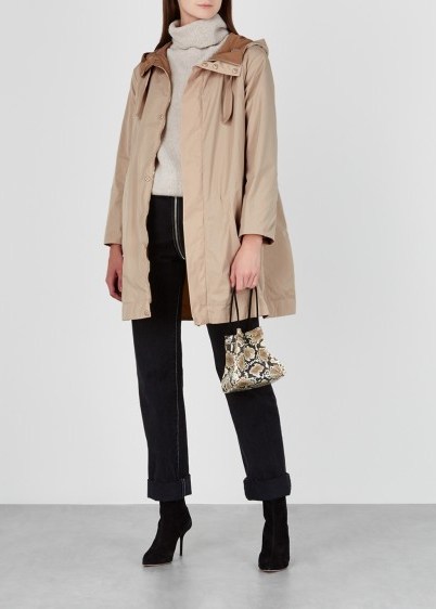 MAX MARA Toledo sand reversible shell jacket – light-brown coat – lightweight outerwear - flipped