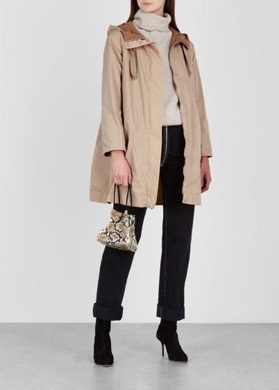 MAX MARA Toledo sand reversible shell jacket – light-brown coat – lightweight outerwear