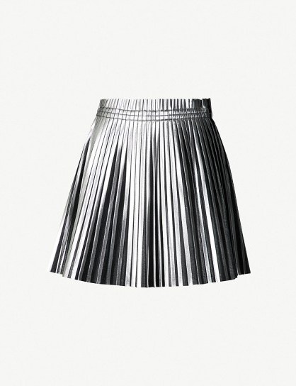MM6 MAISON MARGIELA Pleated metallic skirt - flipped