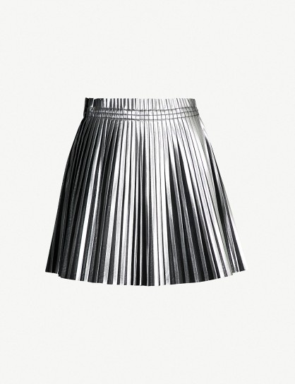 MM6 MAISON MARGIELA Pleated metallic skirt