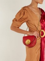 MARNI Monile red leather cross-body bag