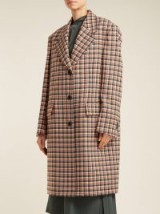 CALVIN KLEIN 205W39NYC Oversized checked wool coat
