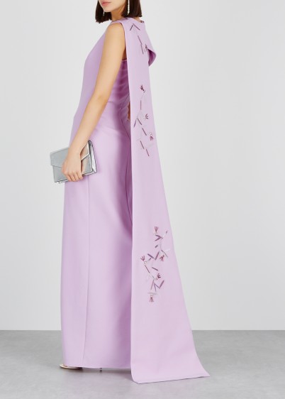 SAFIYAA Lavender sequin-embellished gown ~ stunning draped gowns