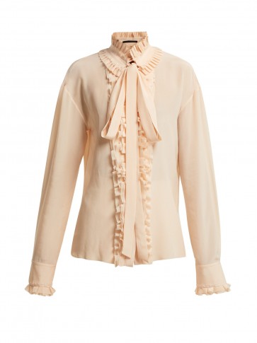 HAIDER ACKERMANN Sophora ruffled silk-crepe blouse