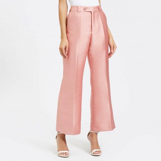 Stine Goya Women’s Tulip Rosetta Tailoring Trousers – Rosette – pink tailored pants - flipped
