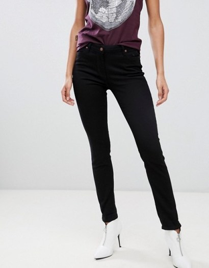 Vivienne Westwood Anglomania Mid Rise Super Skinny Jeans With Pocket Detail in Black - flipped