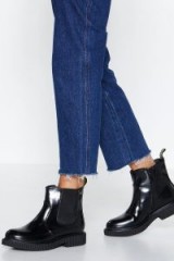 Nasty Gal You Move Me Chelsea Boot in Black – chunky ankle boots