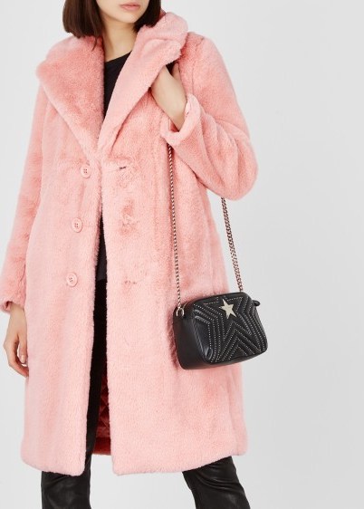 ALICE + OLIVIA Foster pink faux fur coat – winter luxe - flipped