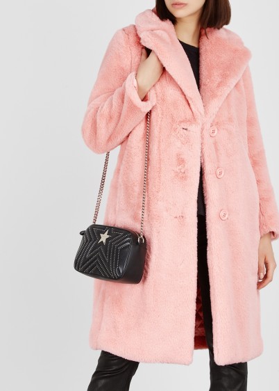 ALICE + OLIVIA Foster pink faux fur coat – winter luxe