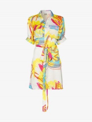 All Things Mochi Paresh Shirt Dress – multicoloured prints - flipped