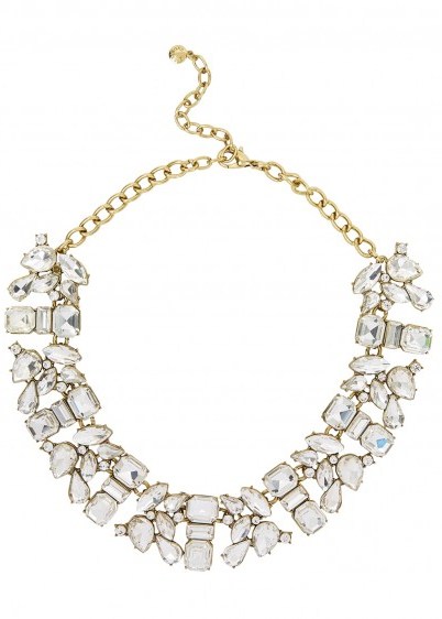 BAUBLEBAR Anessa clear crystal-embellished necklace – statement jewellery - flipped