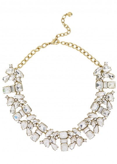 BAUBLEBAR Anessa clear crystal-embellished necklace – statement jewellery