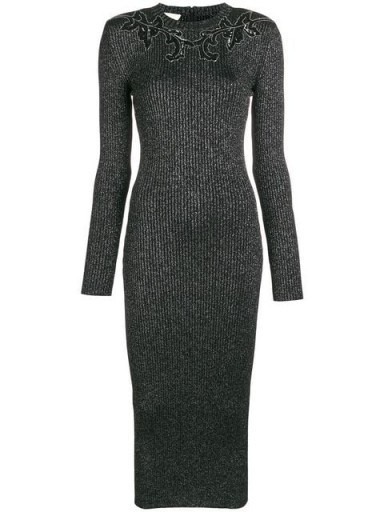 CHRISTOPHER KANE knitted glitter bodycon dress | luxe sweater dress - flipped