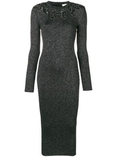 CHRISTOPHER KANE knitted glitter bodycon dress | luxe sweater dress