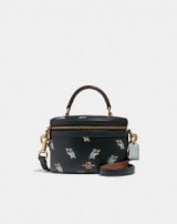 COACH Trail Bag With Party Owl Print BLACK/GOLD – small luxury crossbody